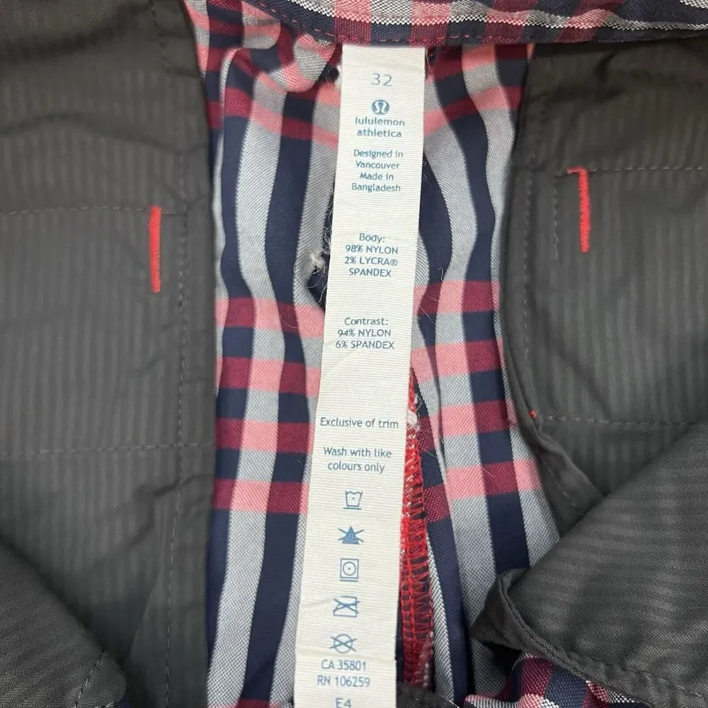 Lululemon Kahuna Shorts 👉Actual‎ Sz 30x10👈 Mens Bermuda Nylon Blend Stretch